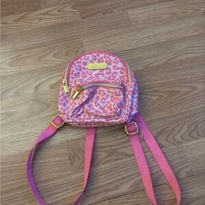 Jessica Simpson Kids Pink Leopard Print Mini Backpack